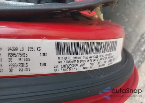 1995 Jeep Wrangler / Yj Se z USA, uszkodzony, nr VIN 1J4FY29S4SP212407